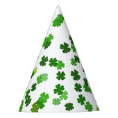 Kelly green "Shamrocks Falling" Feesthoedjes (Voorkant)