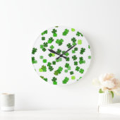 Kelly Green "Shamrocks Falling" Grote Klok (Huis)