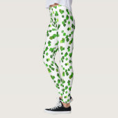 Kelly green "Shamrocks Falling" Leggings (Links)