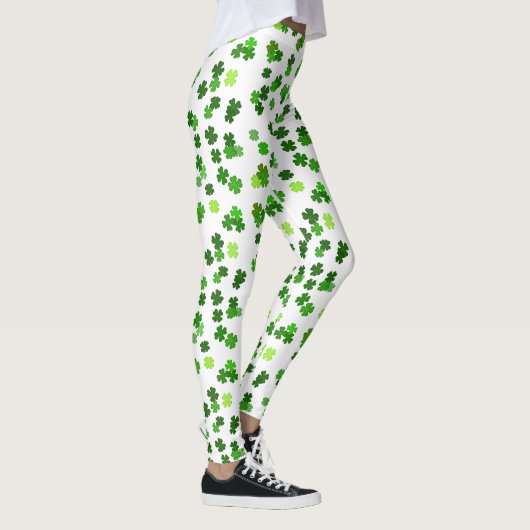 Kelly green "Shamrocks Falling" Leggings (Rechts)