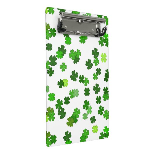 Kelly green "Shamrocks Falling" Mini Klembord (Schuin)