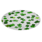 Kelly green "Shamrocks Falling" Snijplank (Hoek)