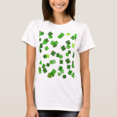 Kelly green "Shamrocks Falling" T-shirt (Voorkant)