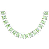 Kelly green "Shamrocks Falling" Vlaggetjes (Alle)