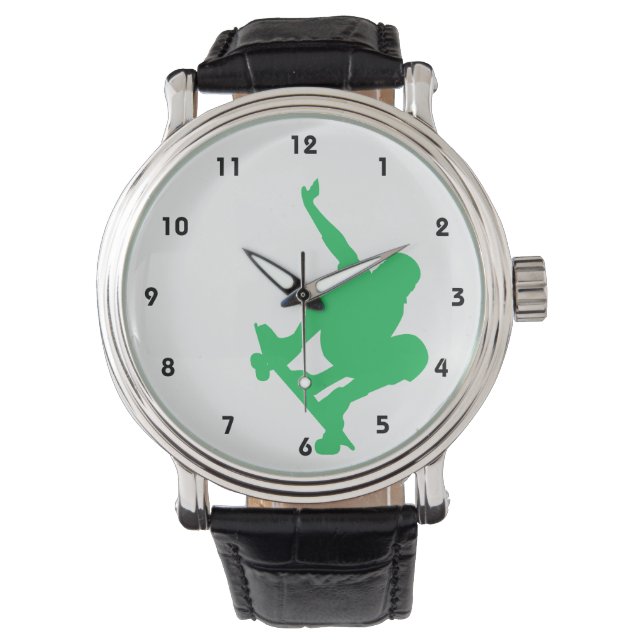 Kelly Green Skater Horloge (Voorkant)