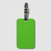 Kelly Green Solid Color Bagagelabel (Voorkant (verticaal))