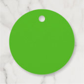Kelly Green Solid Color Bedankjes Labels (Achterkant)
