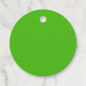 Kelly Green Solid Color Bedankjes Labels (Voorkant)