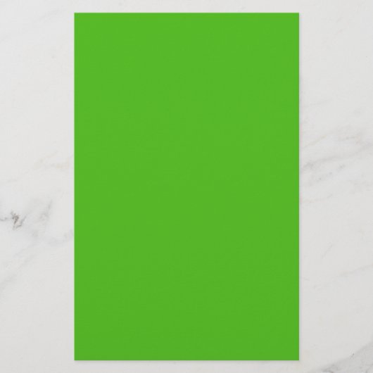Kelly Green Solid Color Briefpapier (Voorkant)