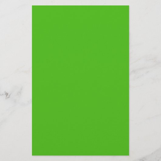 Kelly Green Solid Color Briefpapier (Achterkant)