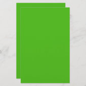 Kelly Green Solid Color Briefpapier (Voorkant / Achterkant)