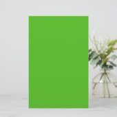 Kelly Green Solid Color Briefpapier (Staand voorkant)