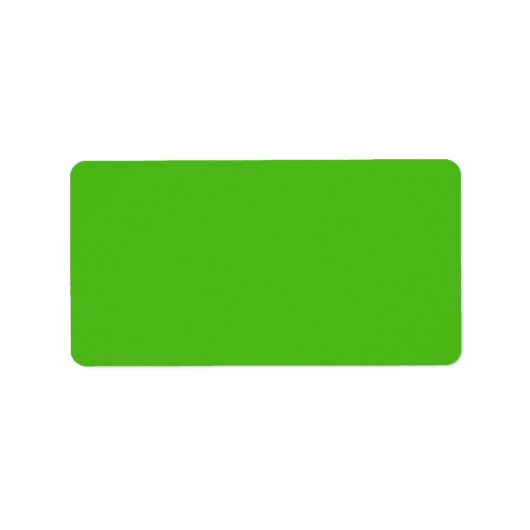 Kelly Green Solid Color Etiket (Voorkant)