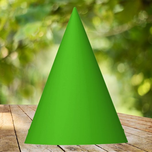 Kelly Green Solid Color Feesthoedjes