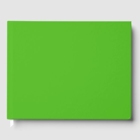Kelly Green Solid Color Gastenboek (Voorkant)