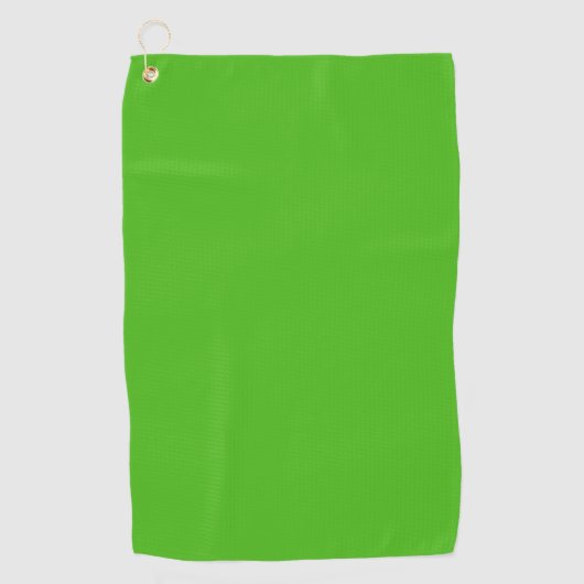 Kelly Green Solid Color Golfhanddoek (Voorkant)