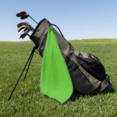 Kelly Green Solid Color Golfhanddoek (Groen)