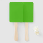 Kelly Green Solid Color Handwaaier (Voorkant en achterkant)