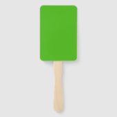 Kelly Green Solid Color Handwaaier (Achterkant)