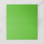 Kelly Green Solid Color Plaatskaartje (Buitenkant ongevouwen)