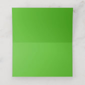 Kelly Green Solid Color Plaatskaartje (Binnenkant ongevouwen)