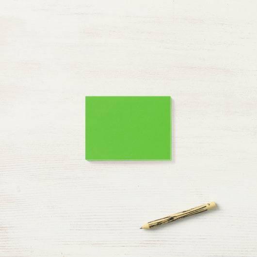 Kelly Green Solid Color Post-it® Notes (Op bureau)