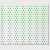 Kelly Green Style Kerstpine Tree-minimalist Cadeaupapier (Vlak)