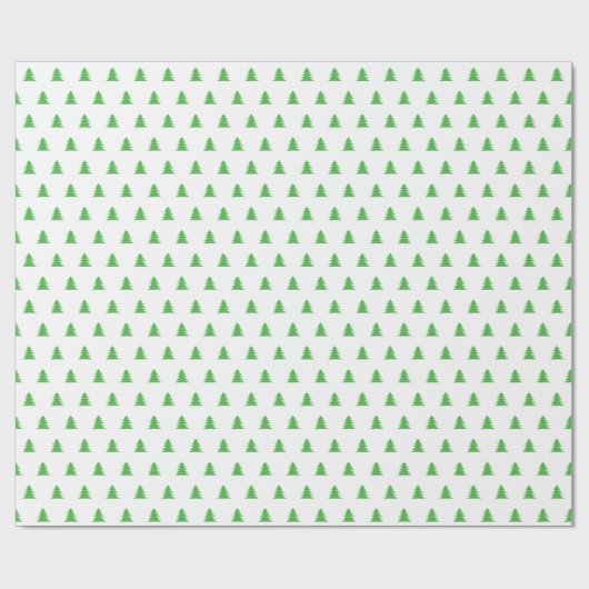 Kelly Green Style Kerstpine Tree-minimalist Cadeaupapier (Vlak)