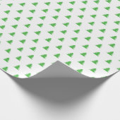 Kelly Green Style Kerstpine Tree-minimalist Cadeaupapier (Hoek)