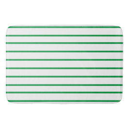 Kelly Green thin strips Badmat