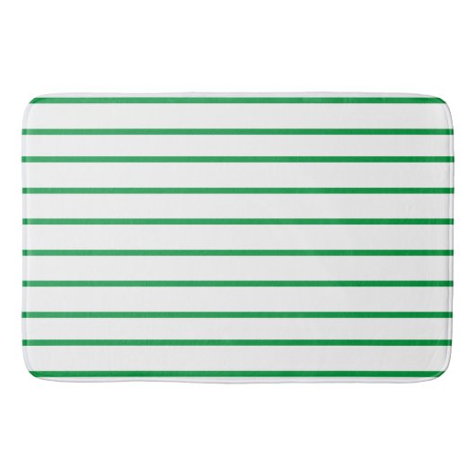 Kelly Green thin strips Badmat (Voorkant)