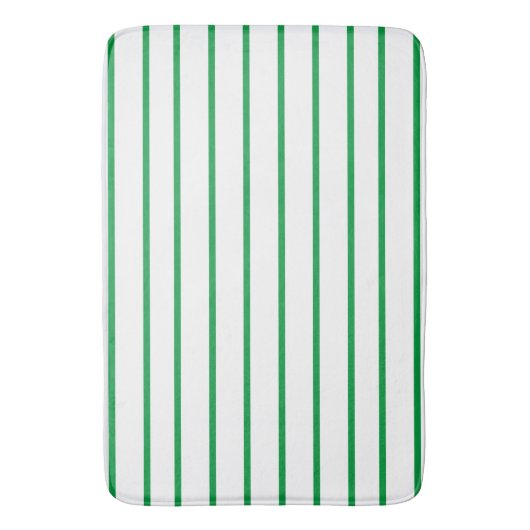 Kelly Green thin strips Badmat (Voorkant Verticaal)