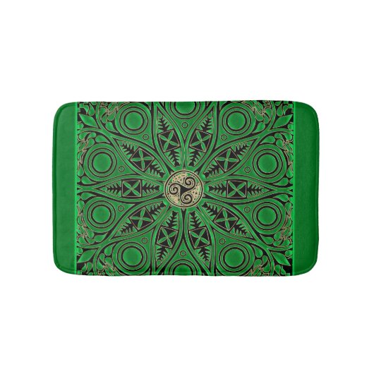 Kelly Green TrisabelMandala Badmat (Voorkant)