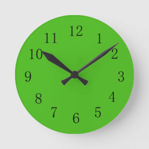 Kelly Green Wall Clock Ronde Klok
