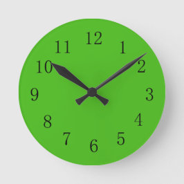 Kelly Green Wall Clock Ronde Klok