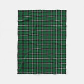 Kelly groen Iers groen wit/zwart streep Fleece Deken (Voorkant)