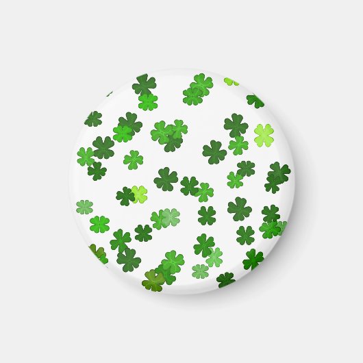 Kelly groen “Shamrocks Falling” Magneet (Voorkant)