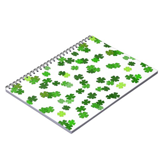 Kelly groen “Shamrocks Falling” Notitieboek (Linkerzijde)