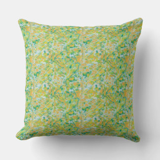 Kelly-groen, tan, lichtblauw design Pillow Kussen