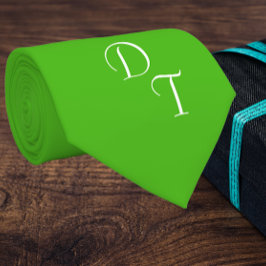 Kelly-groen - uw monogrammen stropdas