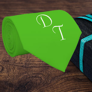 Kelly-groen - uw monogrammen stropdas