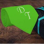 Kelly-groen - uw monogrammen stropdas