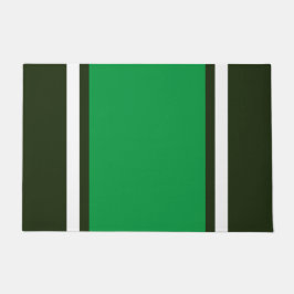 Kelly Groen Wit Strepen Donker Bos Achtergrond Deurmat