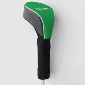 Kelly groene effen kleur golfheadcover (Schuin)