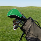 Kelly groene effen kleur golfheadcover (Insitu)