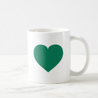 Kelly groene hart koffie mok