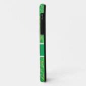 Kelly groene monogram damasten iPhone 5 hoesje (Achterkant/links)