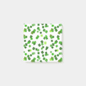 Kelly groene “Shamrocks Falling“ Post-it® Notes (Voorkant)