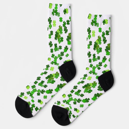 Kelly groene “Shamrocks Falling” Sokken (Links)