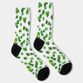 Kelly groene “Shamrocks Falling” Sokken (Rechts)